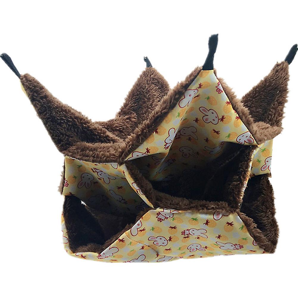 3 Layers Hamster Hanging Hammock Labyrinth Rabbit Design Warm Long Fleece Bed Hedgehogs Nest
