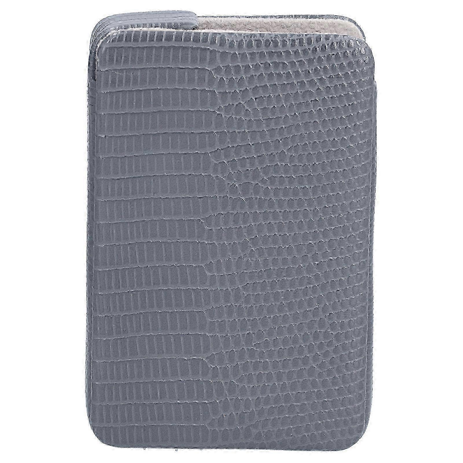 Cigarette Case Magnet Cigarette Box 20 Capacity Pressure Resistant PU Cigarette Case for MenGray