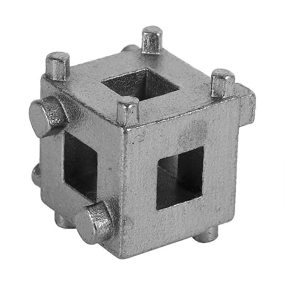 Rankomu Car Rear Disc Brake Piston Retractor Tool Wind Back Cube Calliper Adaptor Silver