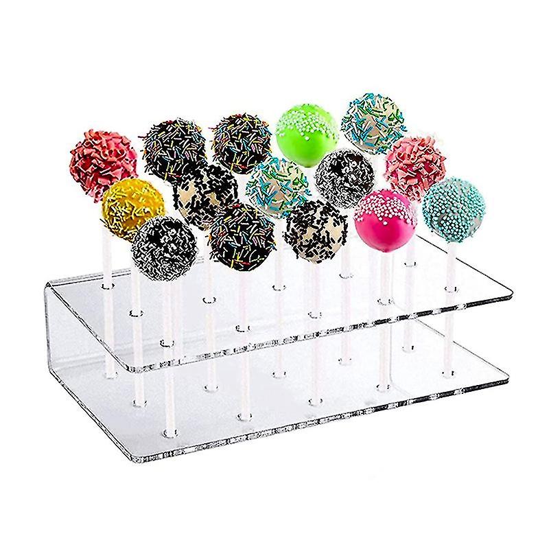 Transparent acrylic lollipop display stand 15-hole candy stand display and display lollipop rack