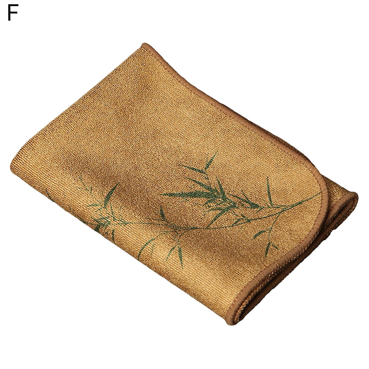 Dish Rag Fine Stitching Exquisite Workmanship Painted Table Decor Dish Cloth Tea Towel for Table