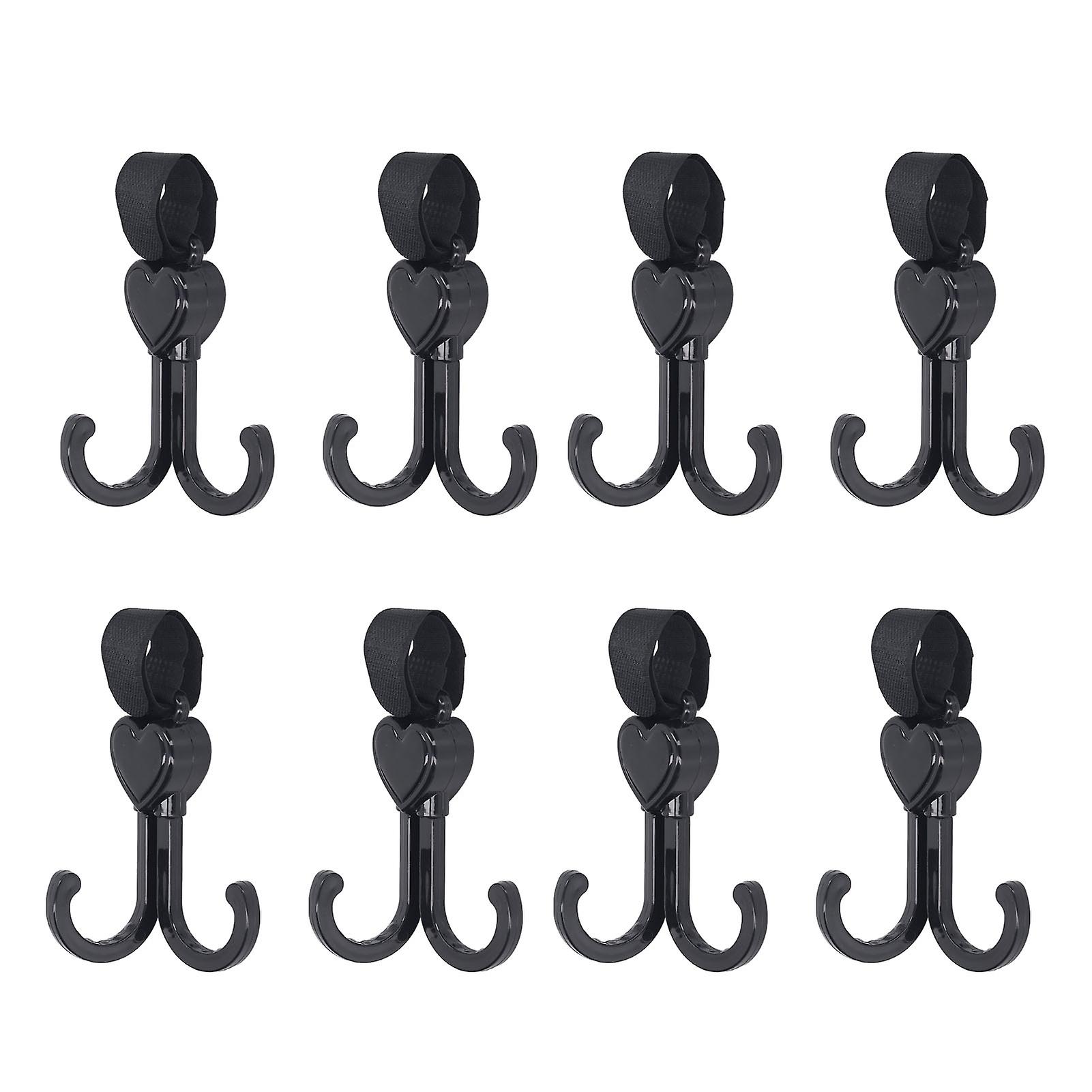 8pcs Double Stroller Hooks Multifunctional Universal Hanging Double Stroller Hooks for Bike