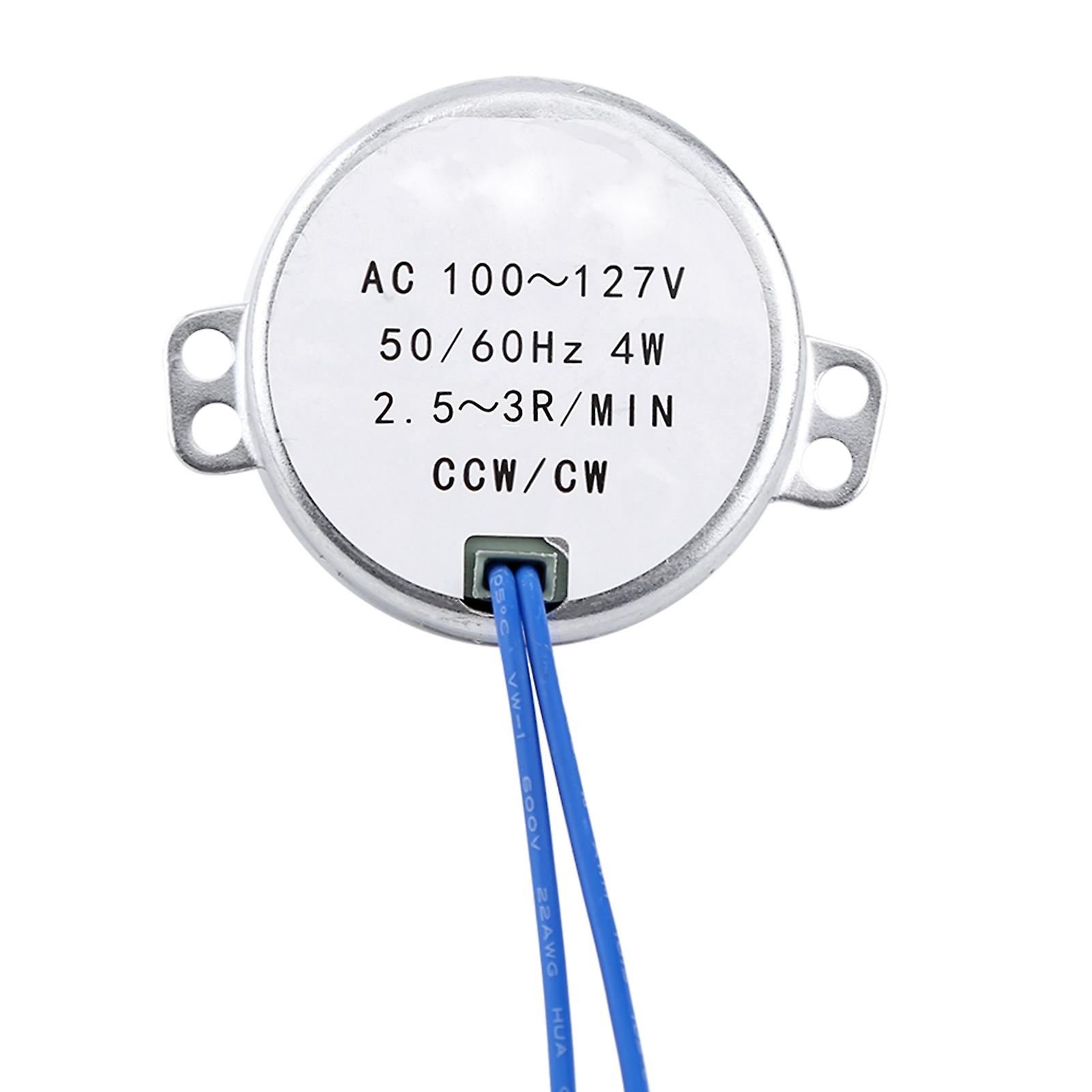 1pc AC 100-127V 4W Synchronous Motor 50/60Hz CCW/CW Geared Motor