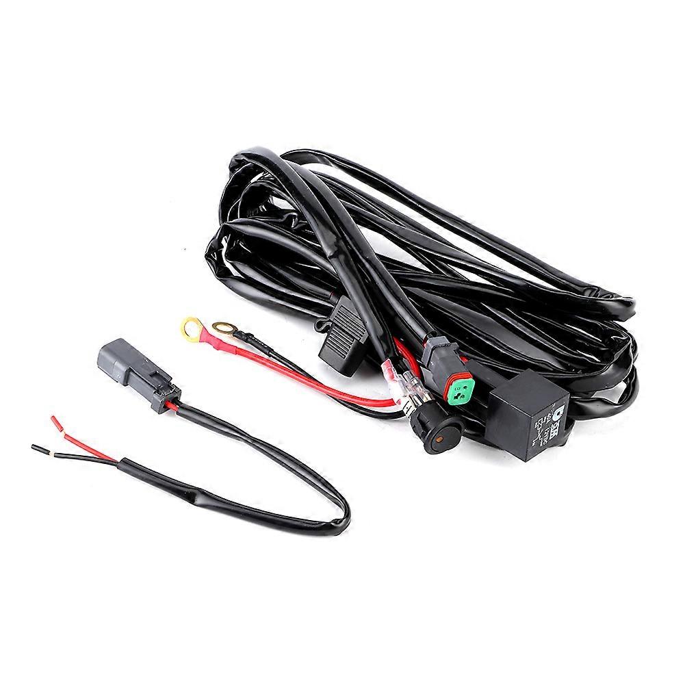 12V/40A Waterproof Car Wiring Harness for LED Work Light Bar Switch On/Off Control