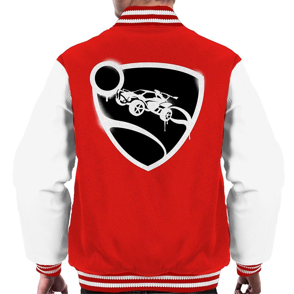 Rocket League Spray Painted Logo Men's Varsity Jacket Fruugo UK