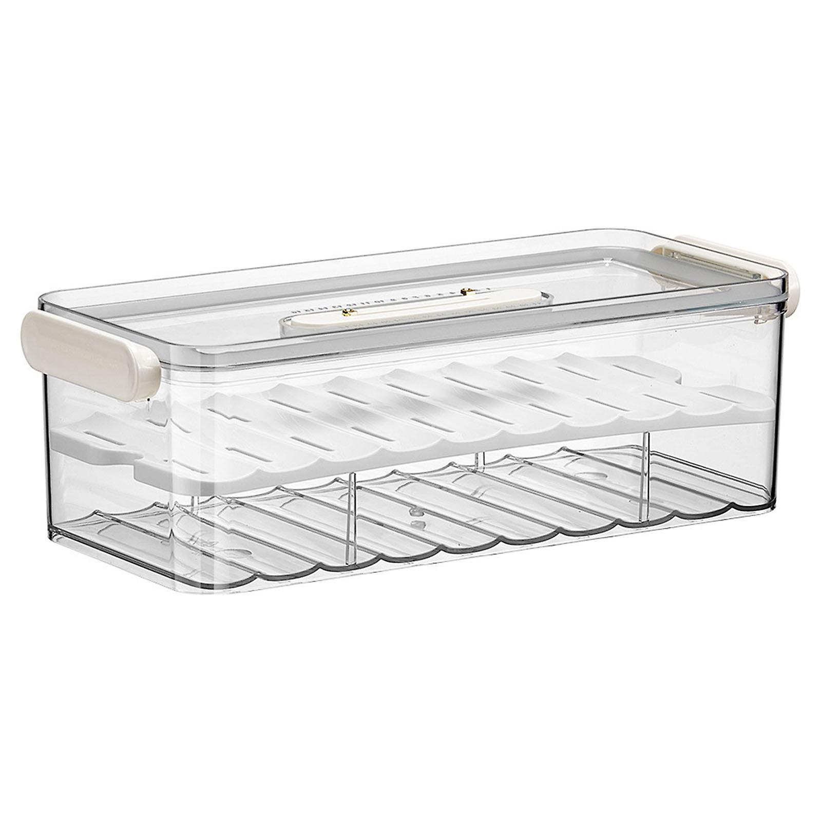 Fridge Dumpling Box Sealed Stackable Space Saving Multifunctional Dumpling Storage Containers for Kitchen 