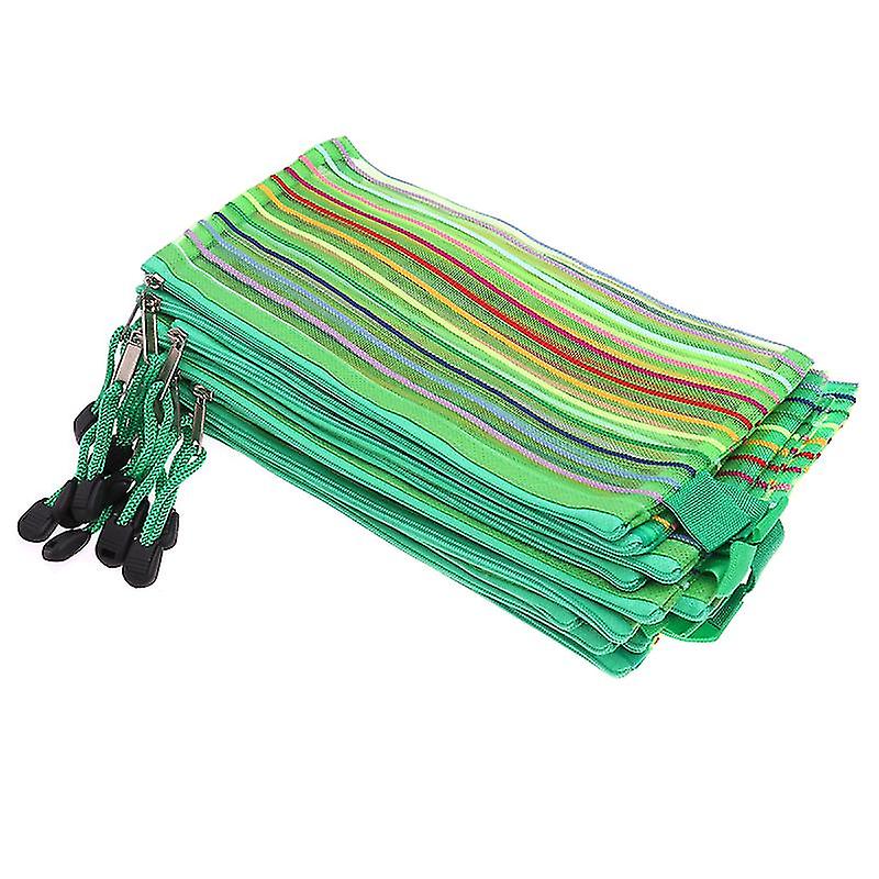 12pcs Rainbow Stripes Pouch