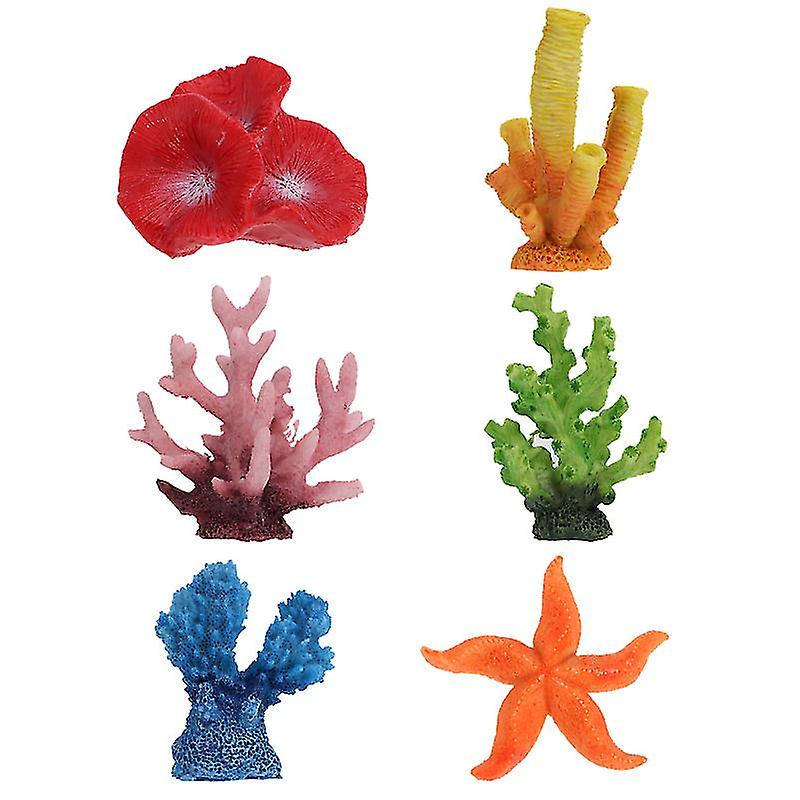 6pcs Aquarium Decoration