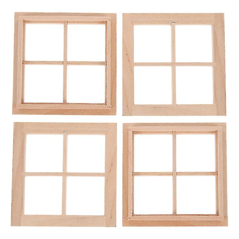 4pcs Mini Window Frame Model