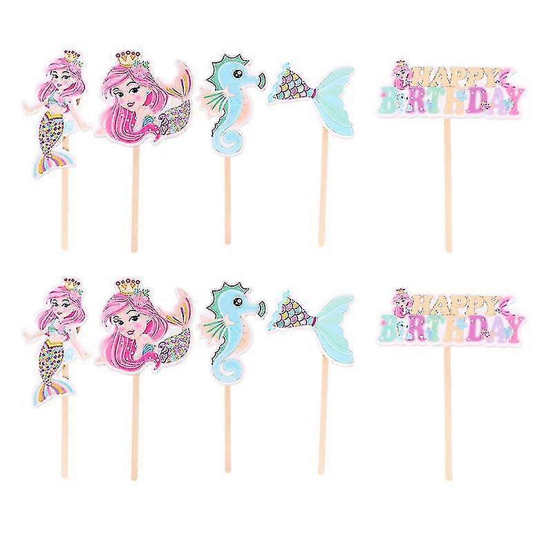 10pcs cake decorations , Cartoon Cupcake Topper