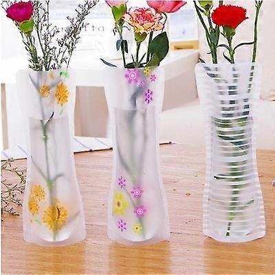 3pcs Portable Eco-friendly Flower Cute Foldable Vase
