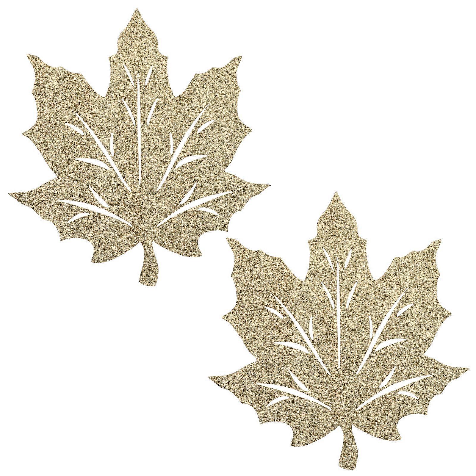 2pcs Thanksgiving Nonwovens Placemats Tabletop Placemats Table Mat Decors