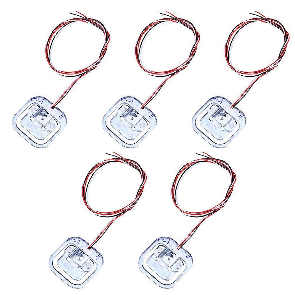 5pcs 50kg Body Load Cell Weighing Sensor Human Scale Sensor(Wire Color Random)