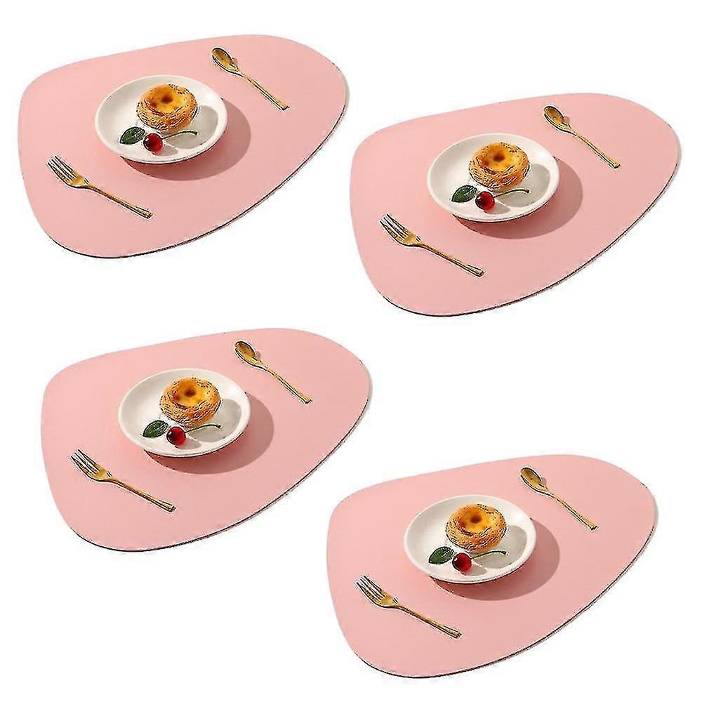 Dining Leather Placemats Set Of 4, Wipeable