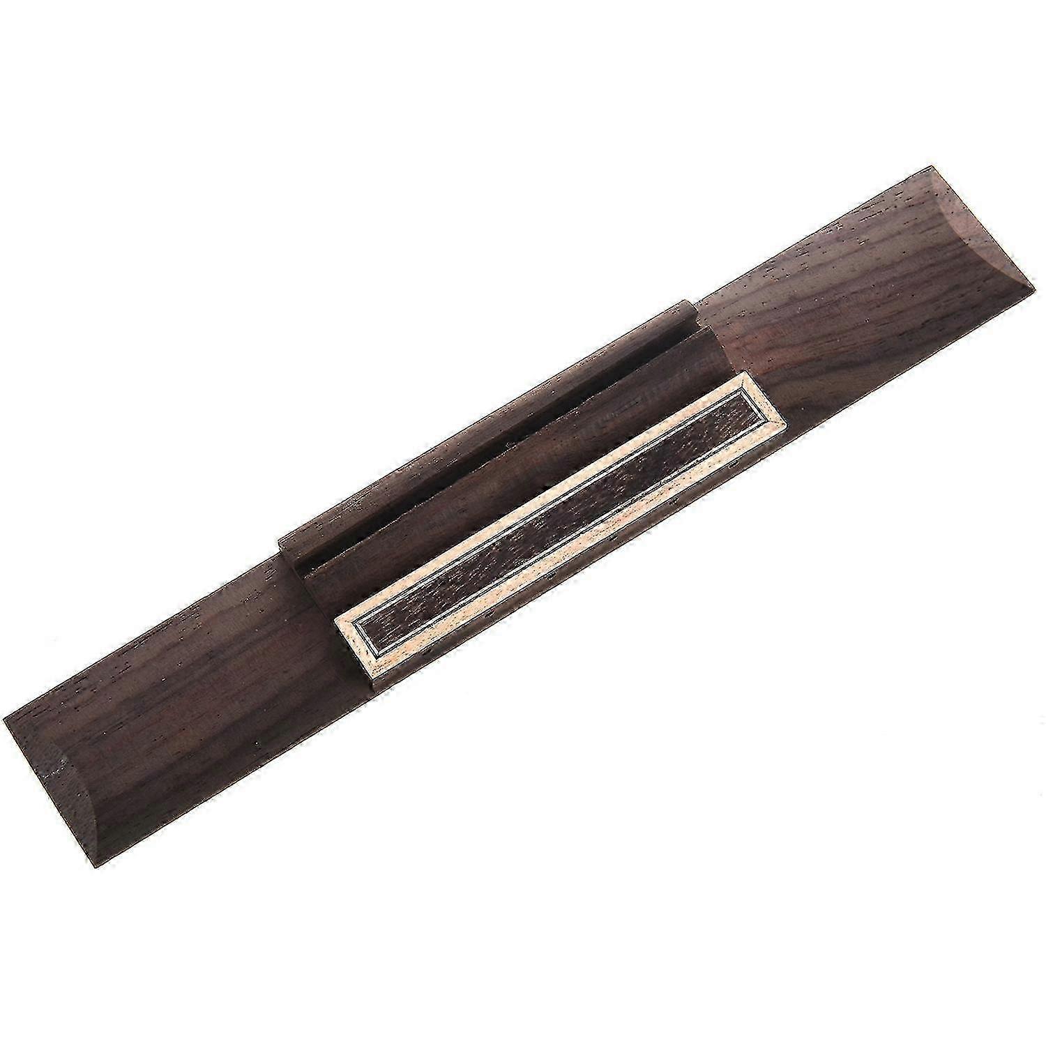 2pcs Ebony Wood Guitar Blocks - Raw Material For DIY Acoustic Classical Guitar Nut Saddle Bridge Parts