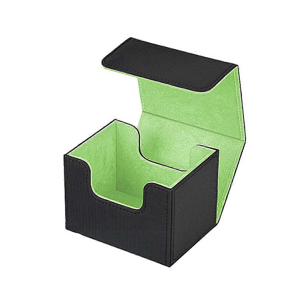 Trading Card Deck Box Card Organizer Storage Collectible Game Card Cases Protectors Container for 100+ Cards Green