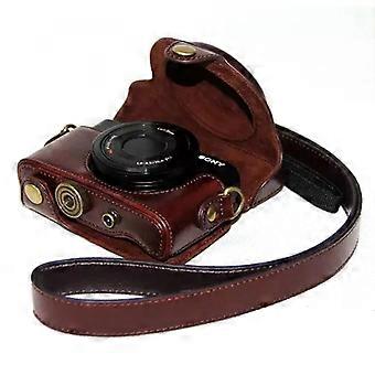 Retro PU Leather Case Cover for Sony DSC-RX100 VII M7RX100II M2