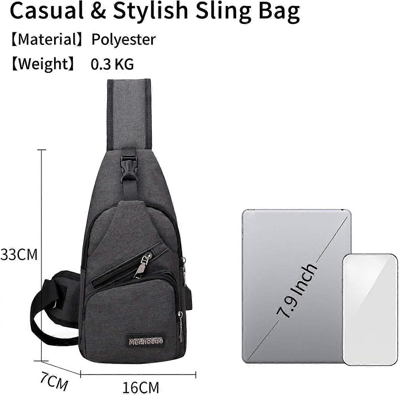 Unisex Chest Bag One Shoulder 2026.Unisex Chest Bag Shoulder Bag Men's Women's Messenger Bag with USB ...
