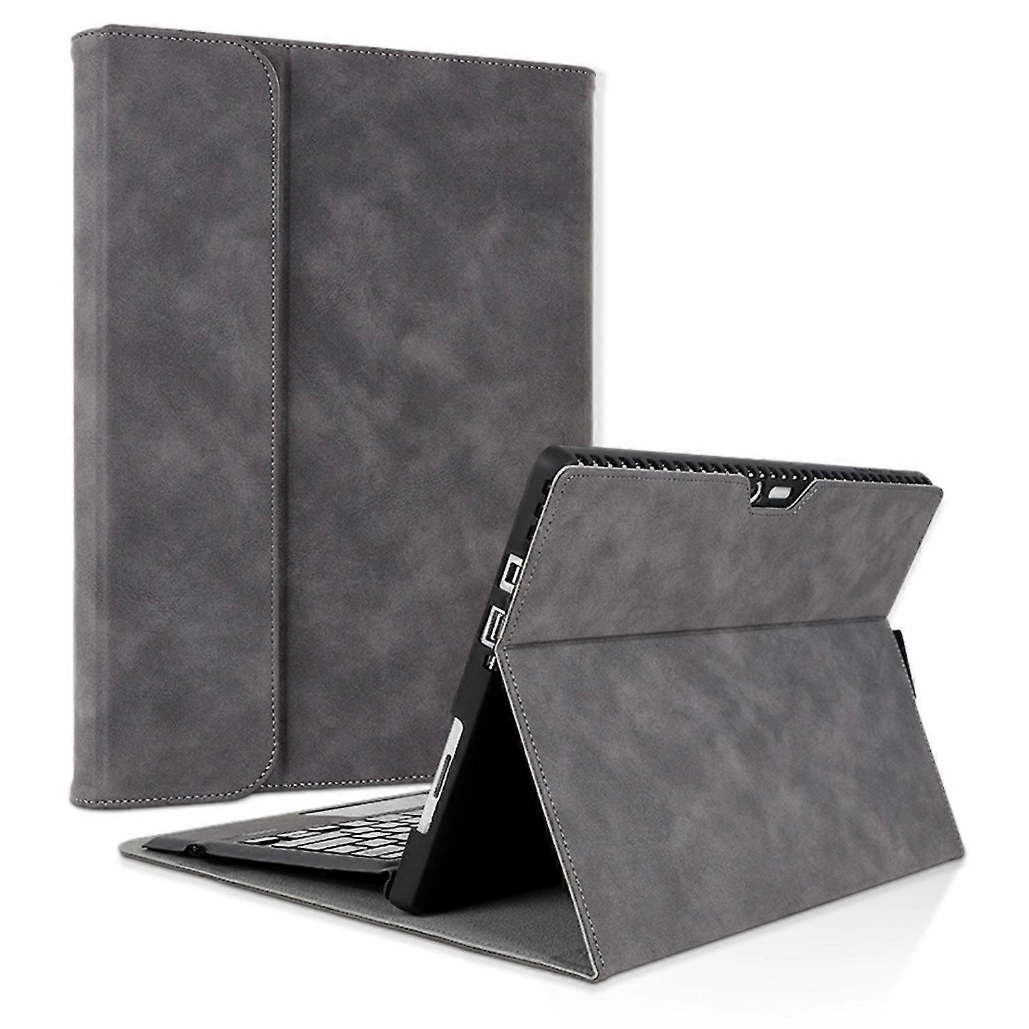 עבור מארז מקלדת מעור Microsoft Surface Pro 9 Pu מעמד מתכוונן כיסוי לטאבלט נגד נפילה