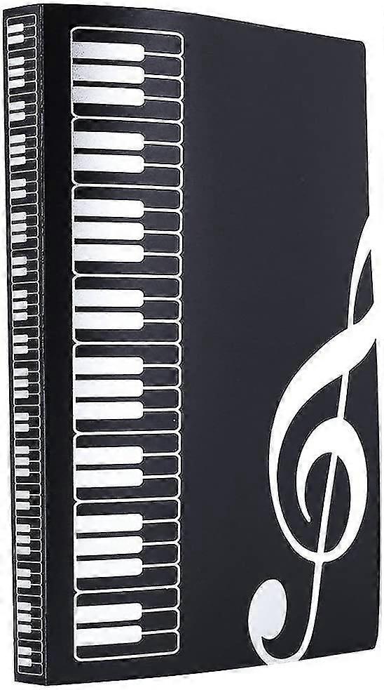 Folder For Sheet Music File Paper Documents (black)