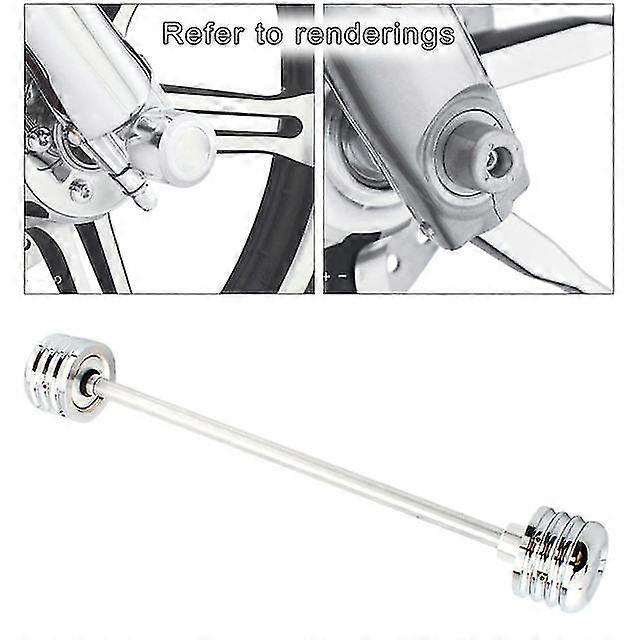 Aluminum front axle cover caps set replacement for harley  18-21