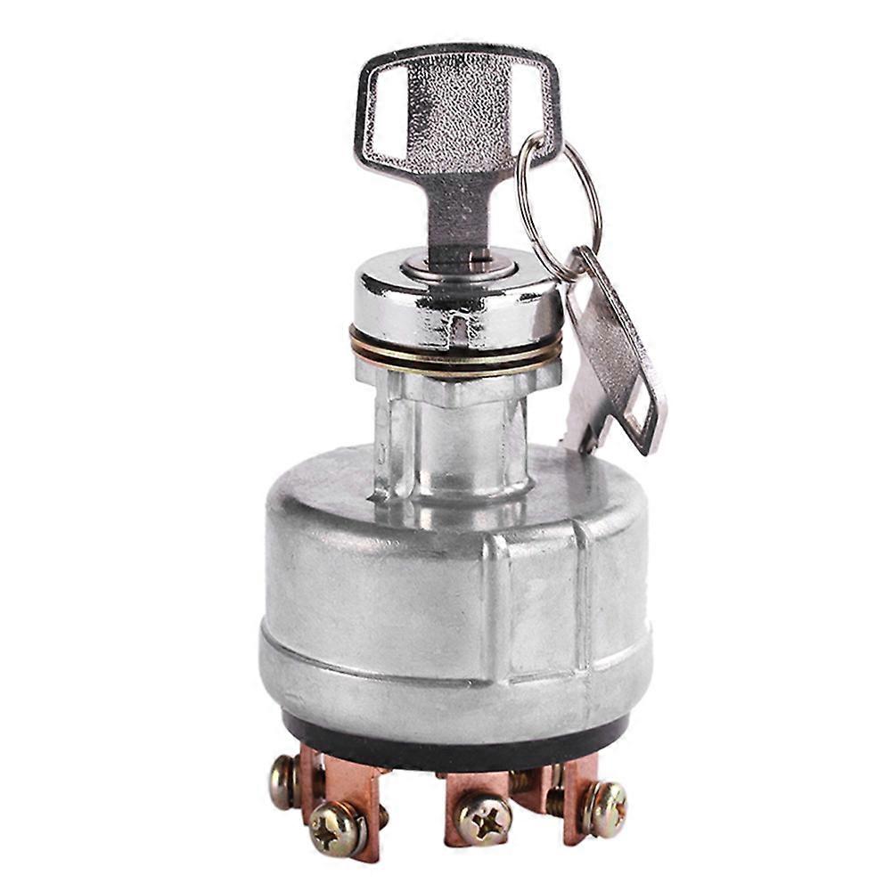 Ignition Switch Starting Device of Tractor Lawn Mower With 4 Position 6 Terminal Wire Digger 2 Keys