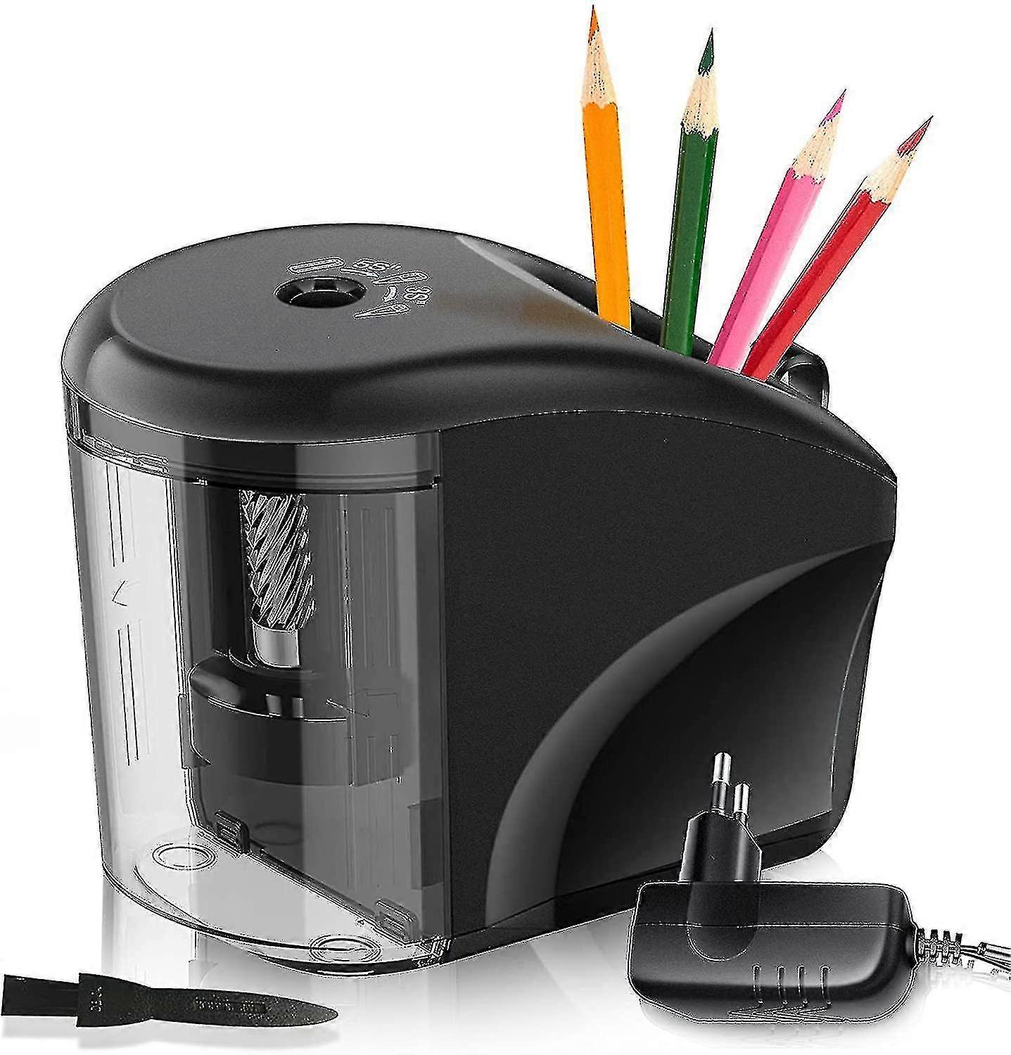 Upgrade Pencil Sharpener, Electric Sharpener With Container, Portable Electric