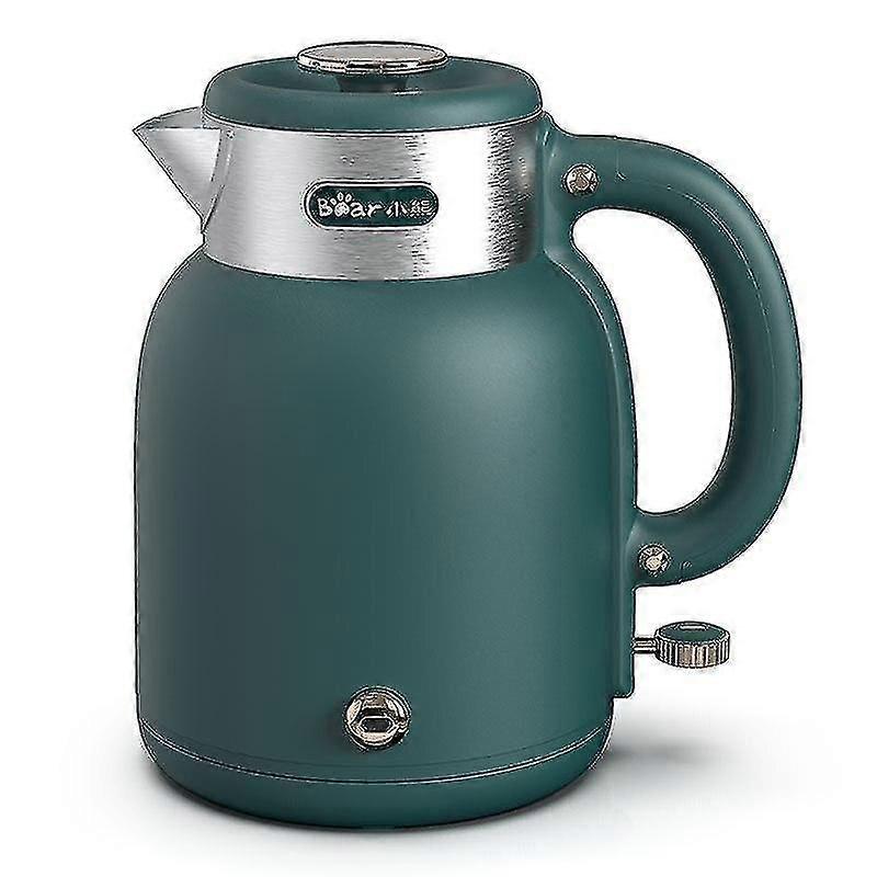 Stainless Electric Kettle Meter Household Quick Heating Boiling Tea Pot Coffee Bear White