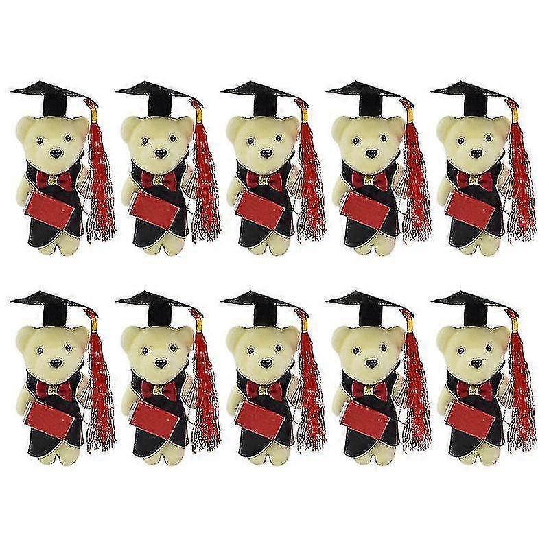 10pcs Adorable Graduation Bear Dolls