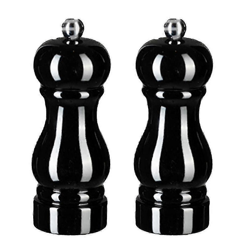 Salt And Pepper Grinder Set,manual Pepper Mills With Adjustable Coarseness, Refillable Spice Grinders High Quality -q