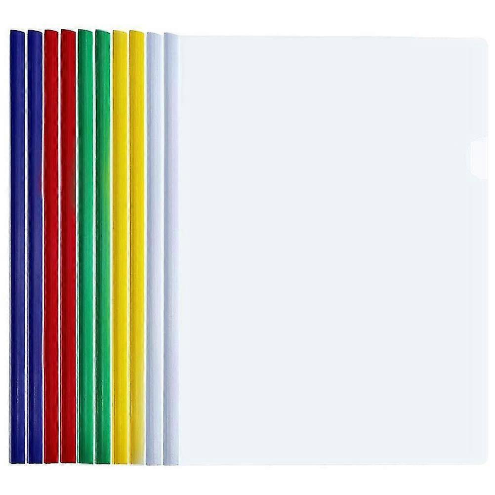 10 Pcs Pocket File Folders Office File Folder Cover Clip Presentation File Folders Organizer Clear Cover Z