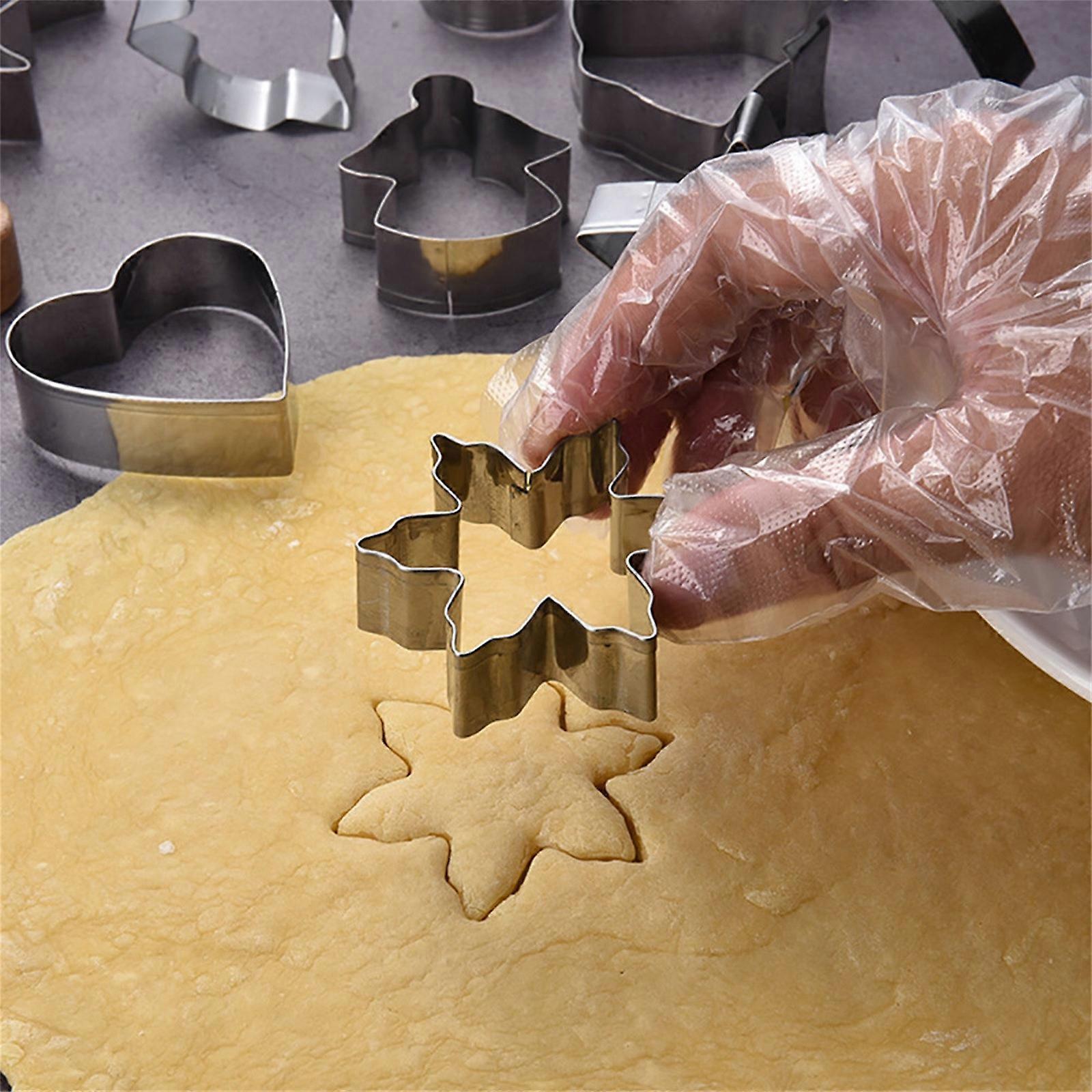 Stainless Steel Pattern Christmas Tree Cake Decoration Baking Pattern