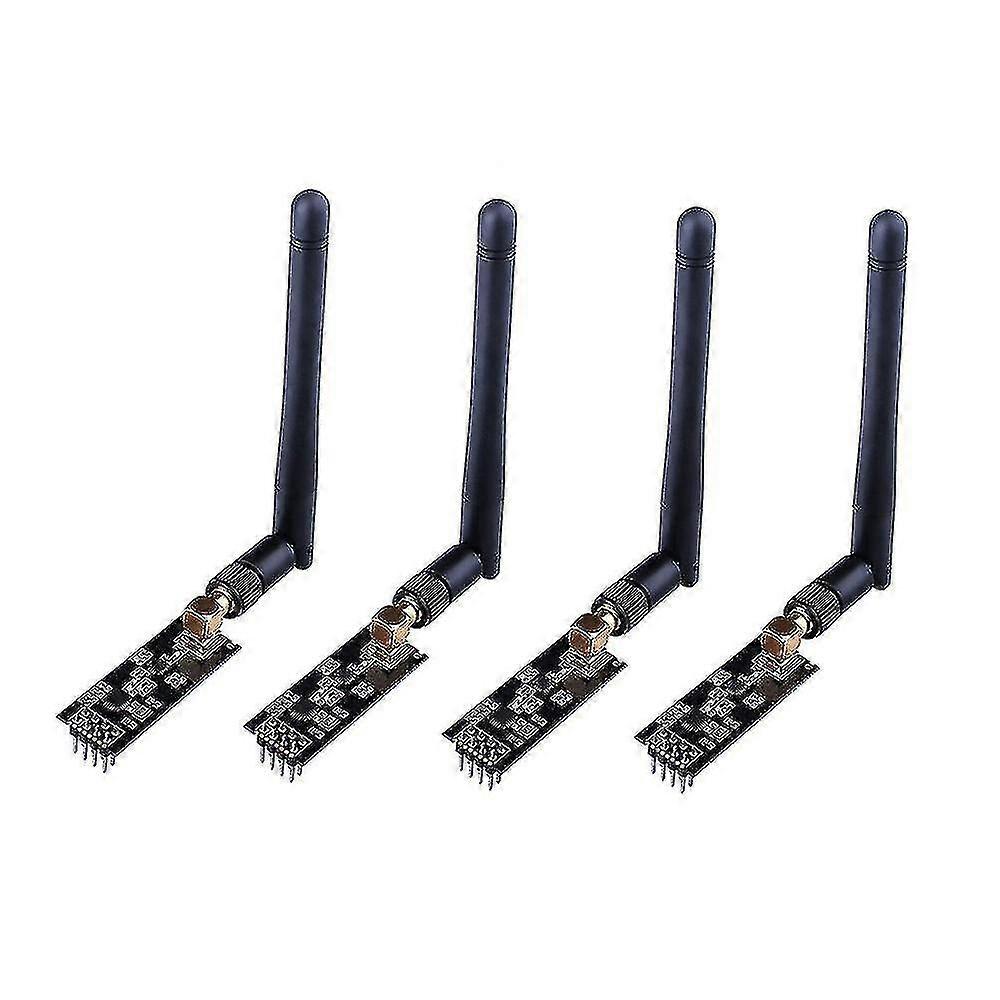 4pcs 2.4g Nrf24l01+pa+lna Wireless Module With Antenna 1000 Meters