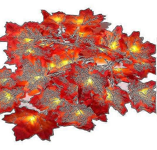 Fall Decorations Lights Maple Leaf String Light Halloween Thanksgiving