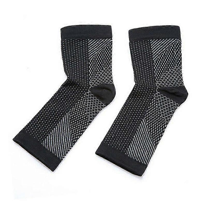 1pair Foot Support Compression Sock Support Belt Ankle Protector Basketball
