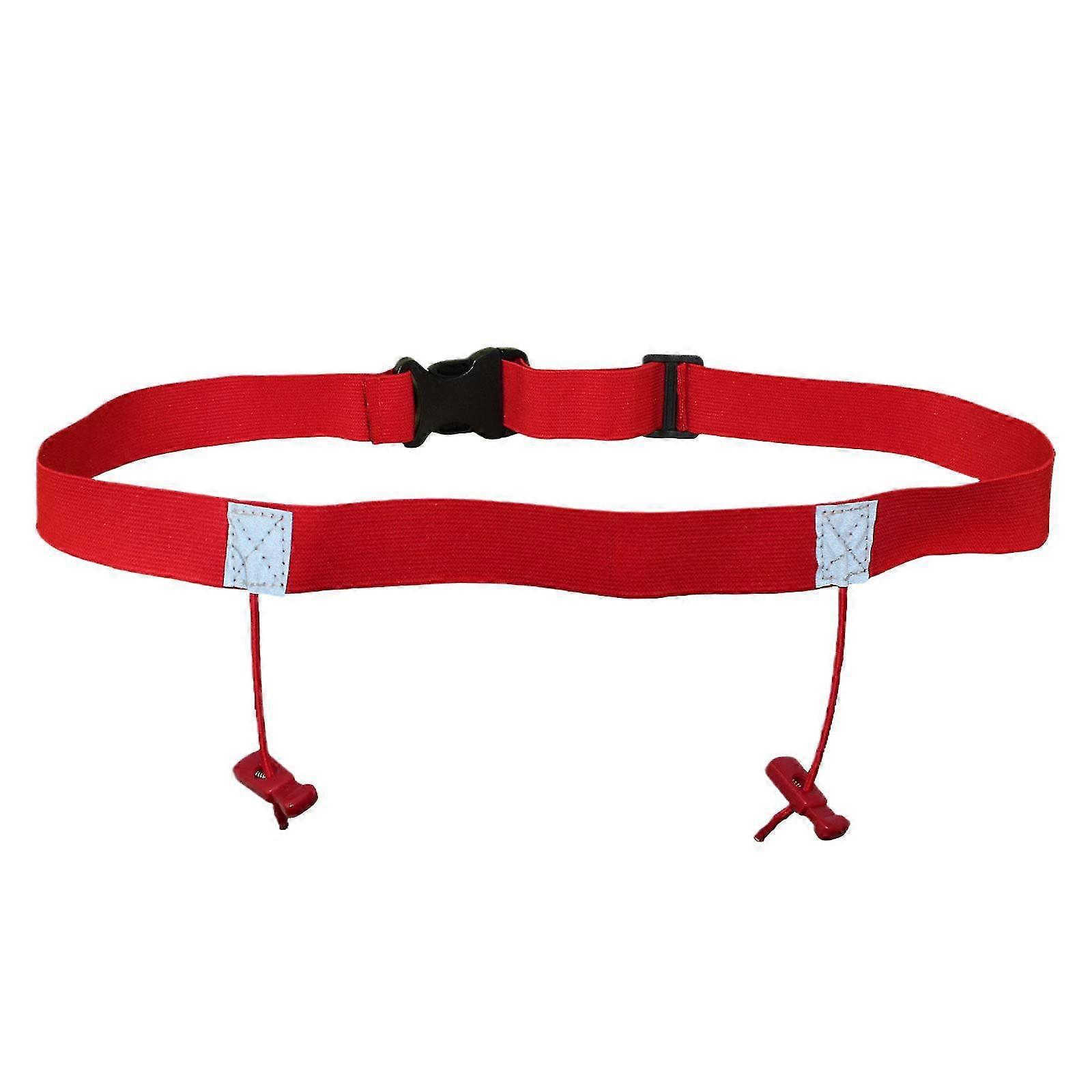 טריאתלון מרתון מרוץ מספר חגורה לגברים נשים ספורט בחוץ ריצה חגורת מותניים רפלקטיבית נסיעות רכיבה על אופניים כושר