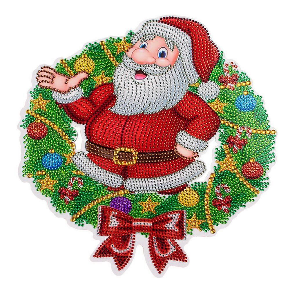 Christmas Garland 5D Diamond Painting Crystal Wreath Kit Home Xmas DIY Art Decoration
