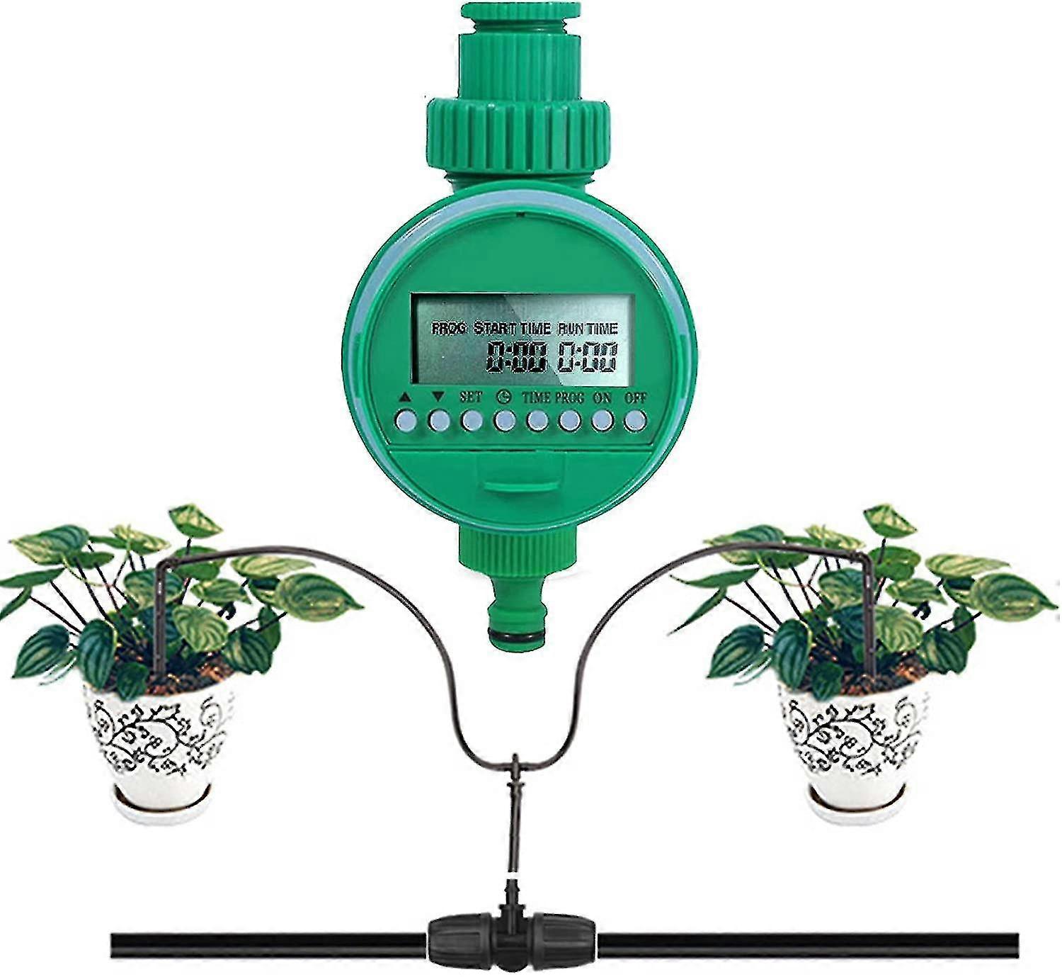 Watering Timer, Garden Automatic Watering, Waterproof Lcd Display Watering Controller For Plants, Lawn, Garden