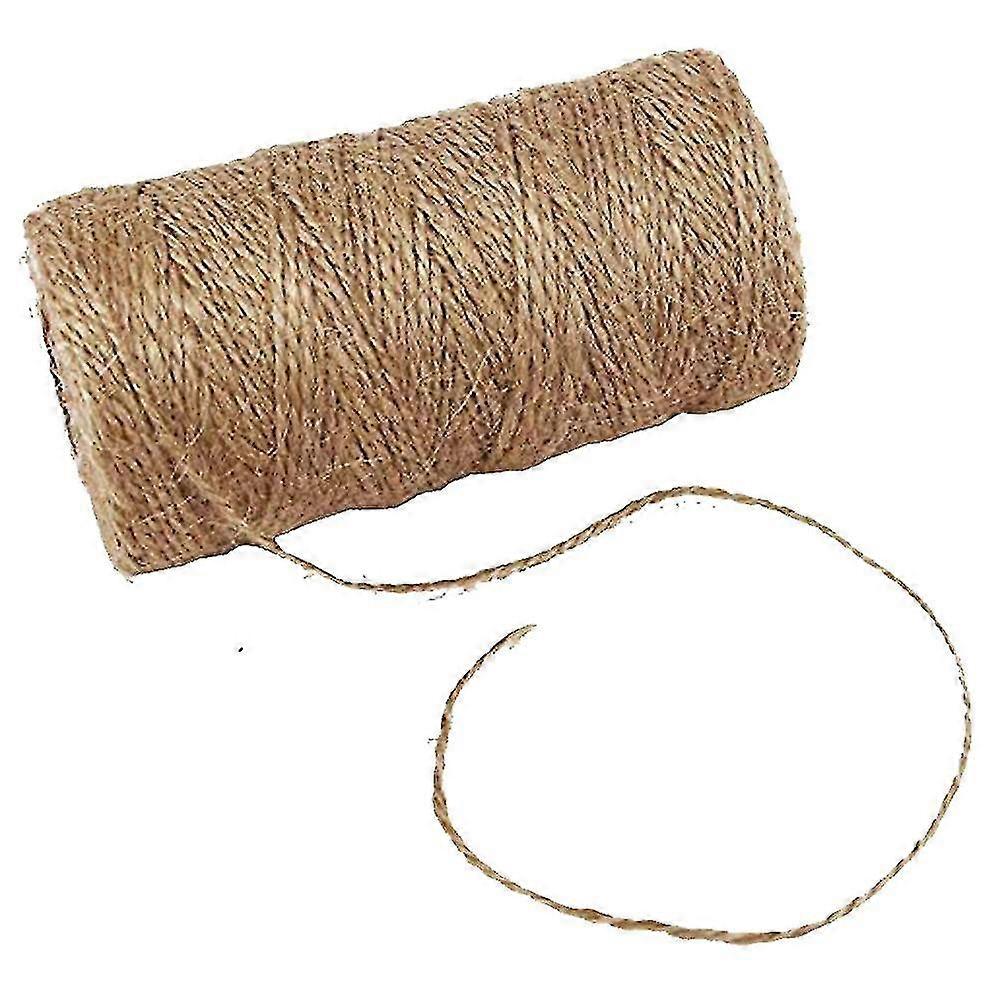 200m Natural Jute Cord, 2mm Craft Cord Decorative Cord Cord(1 Pcs, Brown)