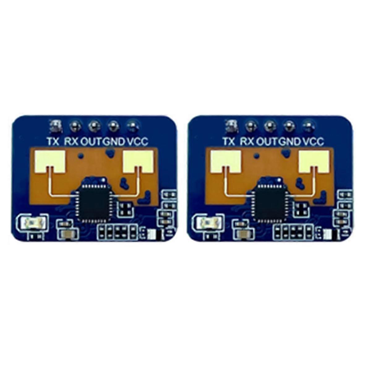 2Pcs 24G MmWave HLK-LD2410C Human Presence Radar Sensor Motion Detection Module