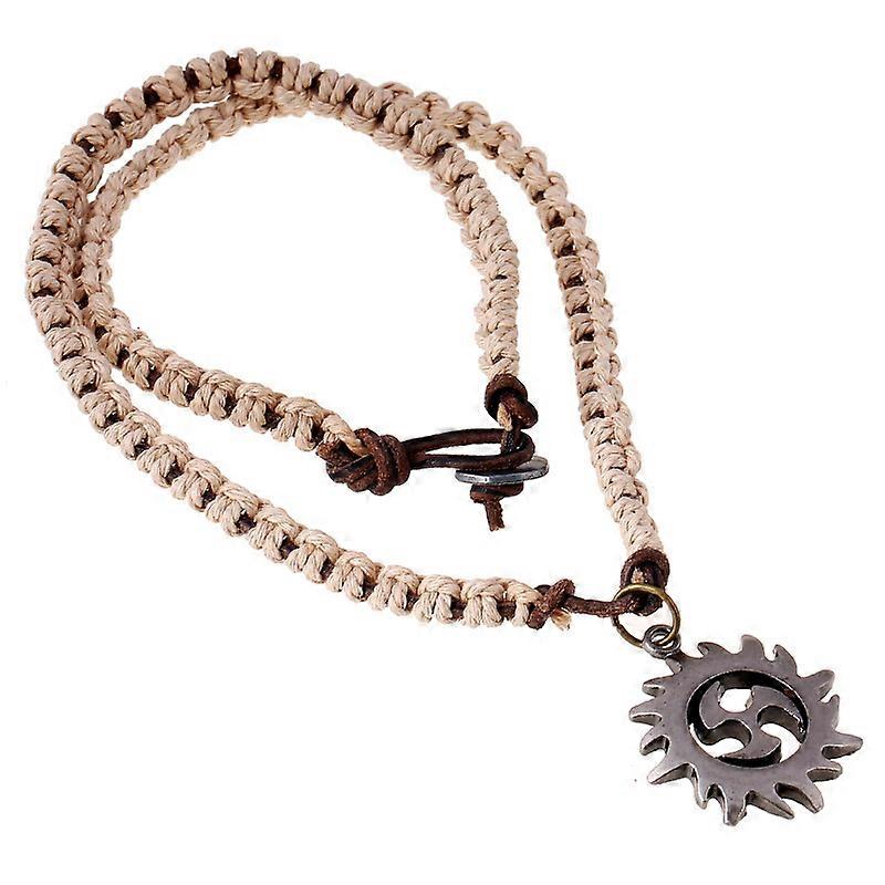 Braided Vintage Leather Necklace