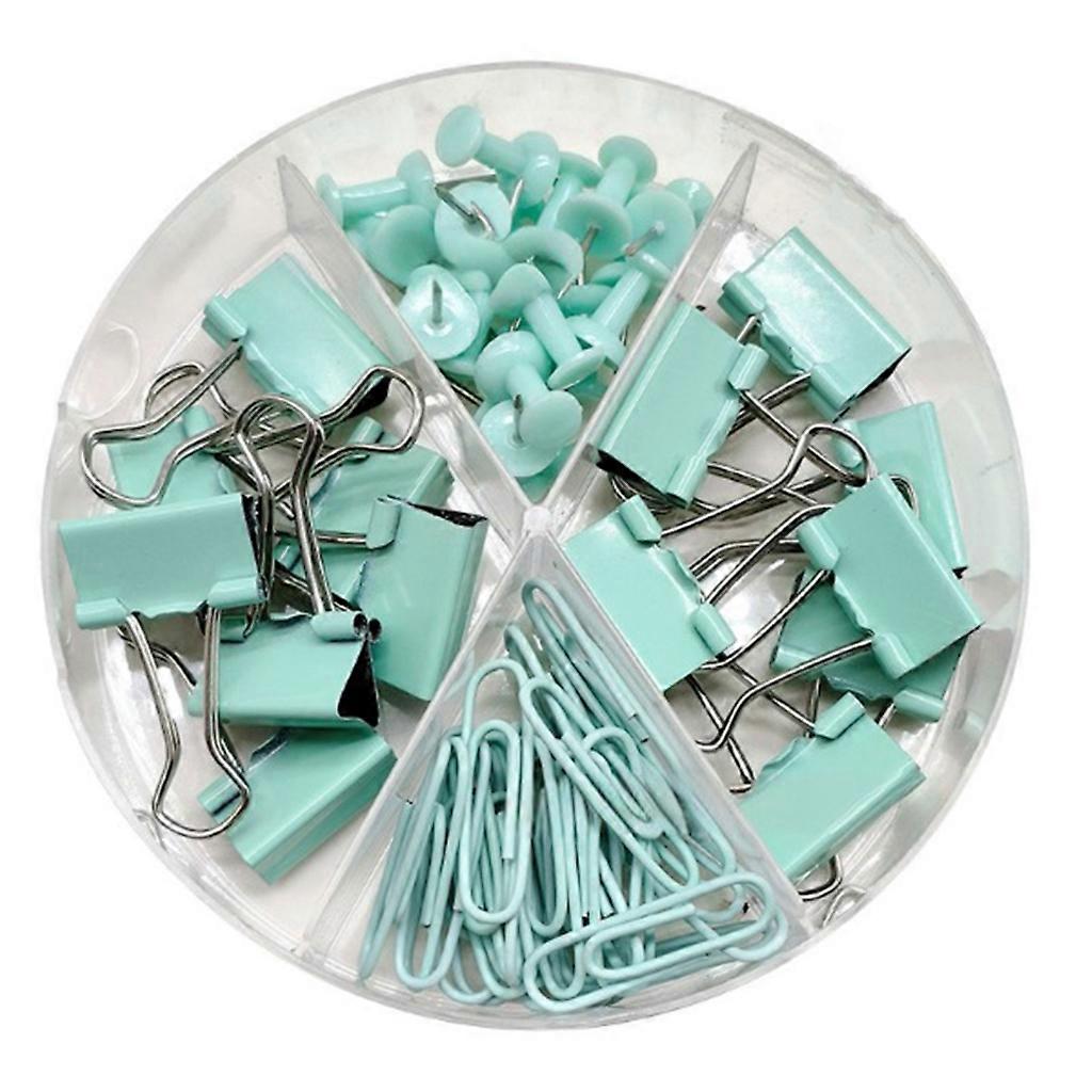 62/116Pieces Office Binding Tools Includes Dovetails Binder Clips Paper Clips Pushpins for Binding File Paper Document