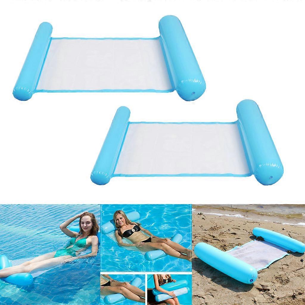 2 Pcs Premium Pool Inflatable Bed Water Float Lounge Floating Hammock