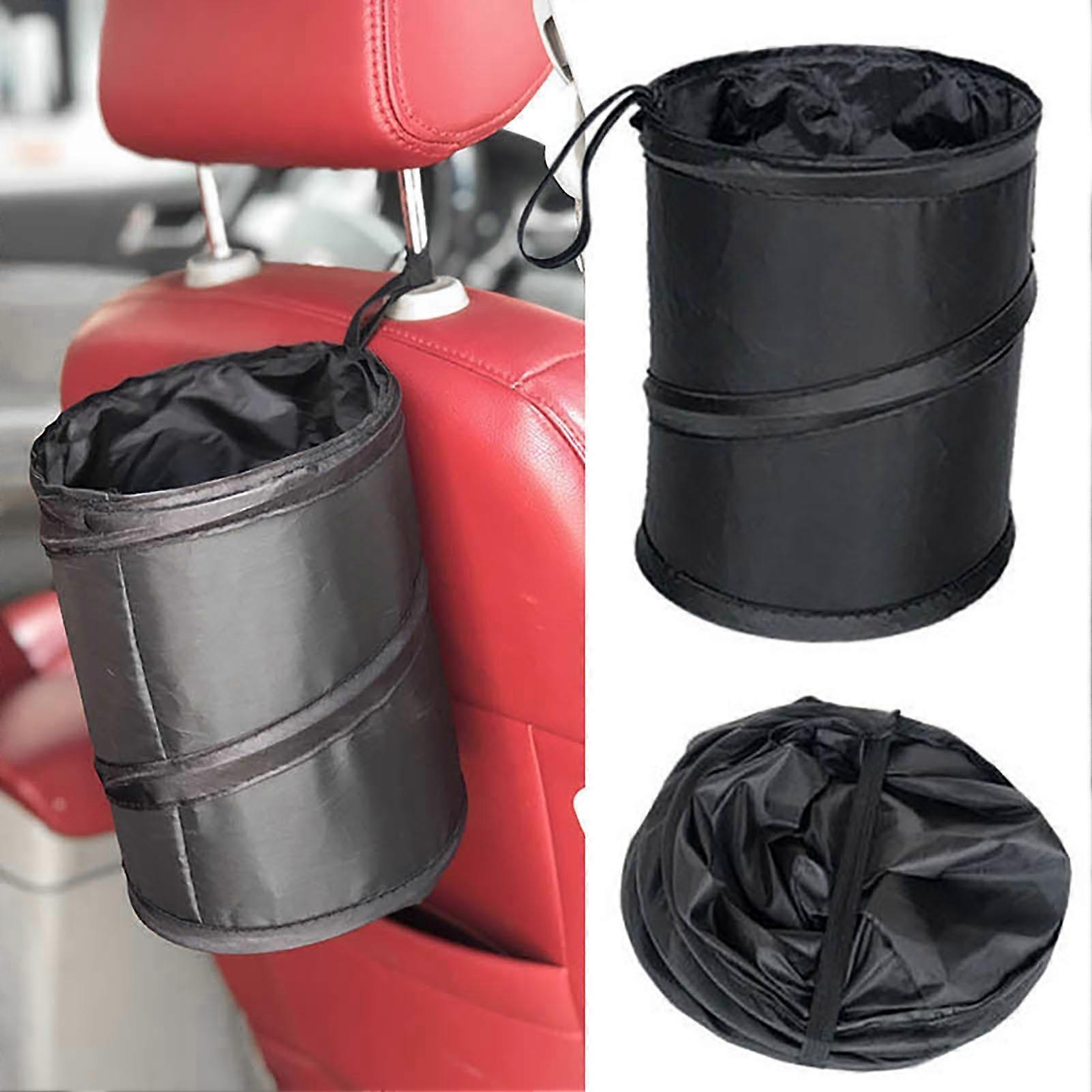 Car Garbage Can Reusable Back Hanging Type Keep Neat Non Woven Fabric Collapsible Leak Proof Trash Can Vehicle Accessories KAESI