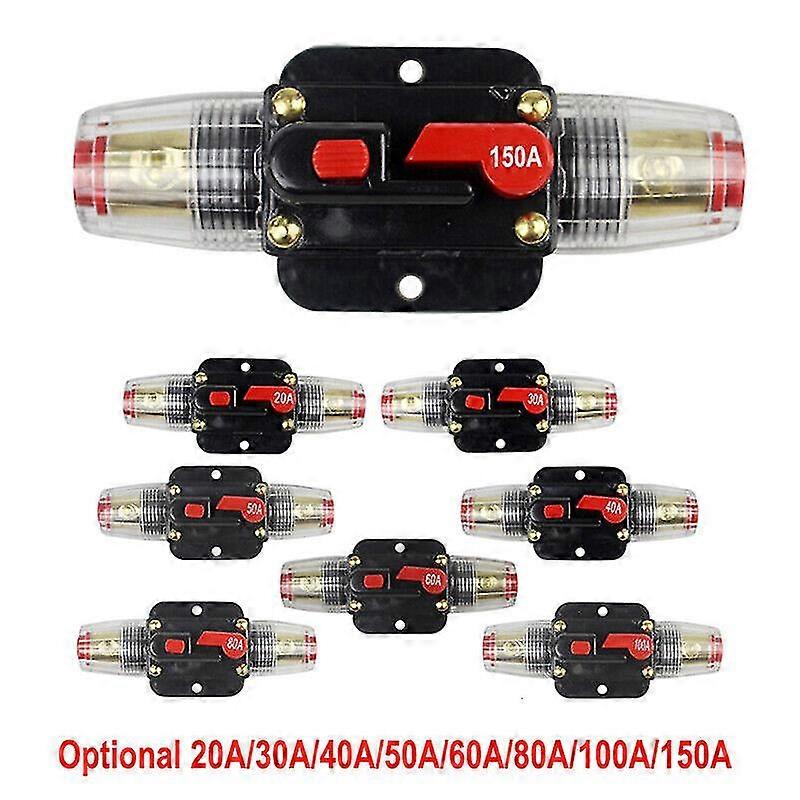 20-150amp Circuit Breaker Dual Battery Ip67 12v-24v Fuse Manual Reset Waterproof