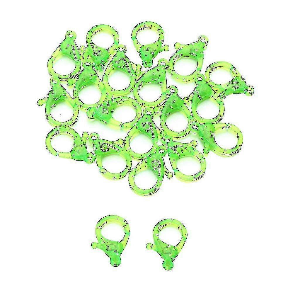 10pcs/lot Handmade Keychain Key Ring Diy Crafts Transparent Glitter Plastic