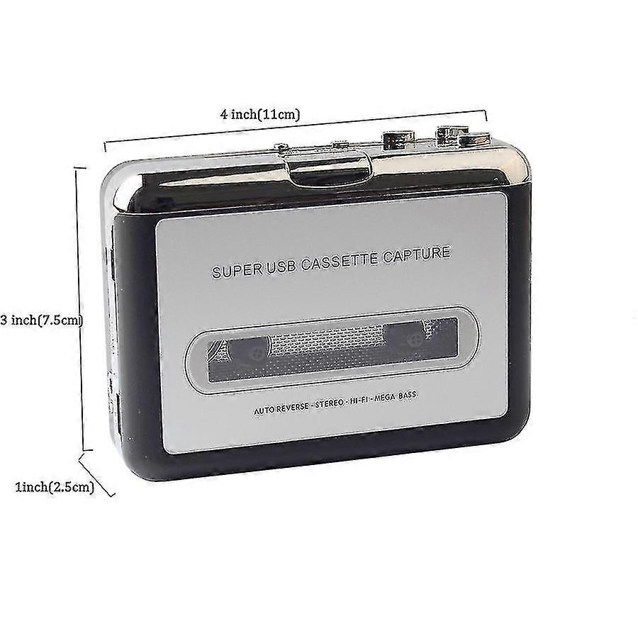 Portable Cassette Player - Converts Cassettes To Mp3 Format