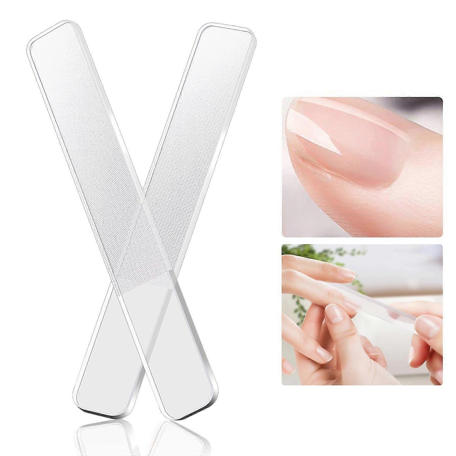 Glass Nail Shiner - Nano Glass Nail Files Crystal Nail Buffer Shine Polisher For Natural Fingernail
