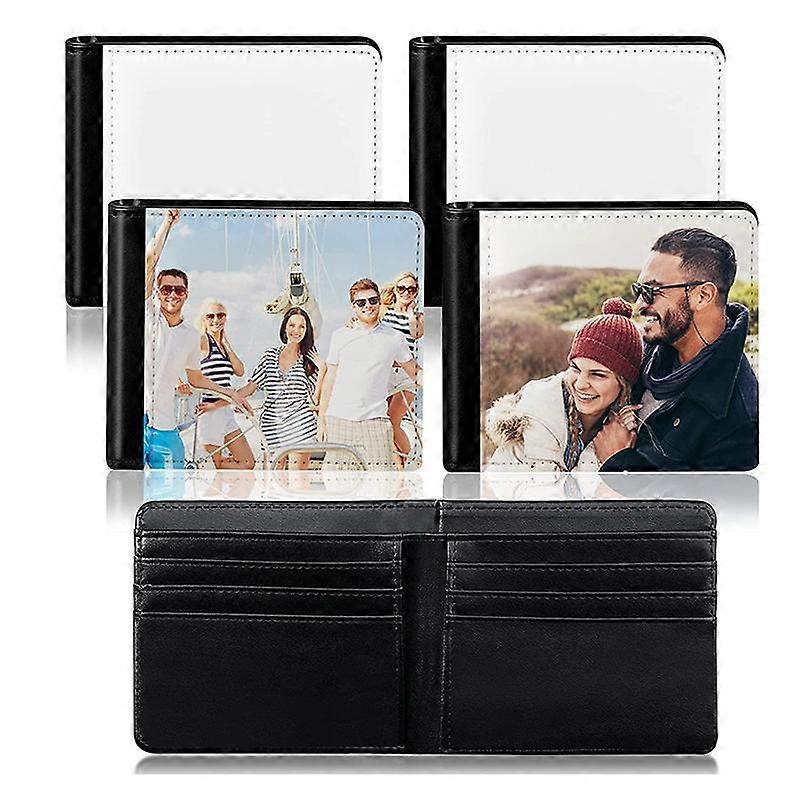 4Pcs Sublimation Wallet Blank Heat Transfer Wallet Blank Sublimation Wallet with ID Windows for Tra