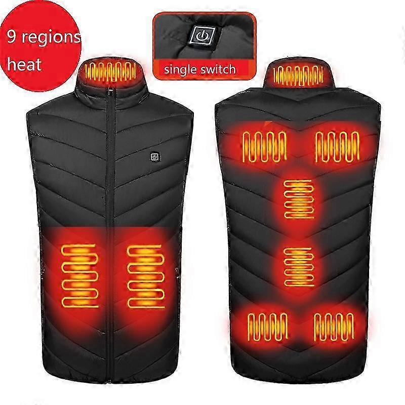 9 Zone Varmevest Multi Zone Varmevest Stor Størrelse Tyk Varm Elektrisk Varmevest 19 Zone 4 Zone - Aiyi